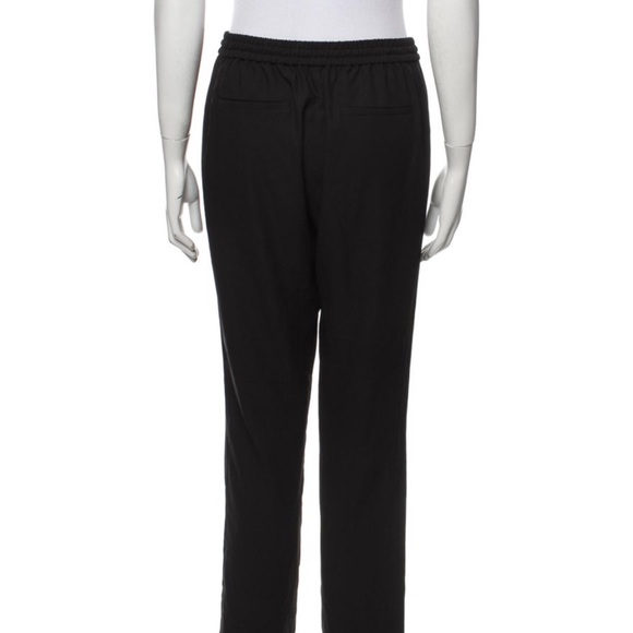 Monteau Los Angeles Drawstring Waist Semi Tapered Black Ankle Pants with Pockets - Picture 8 of 9